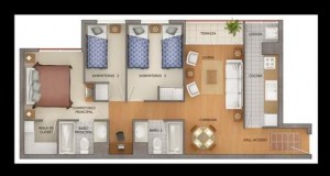  Anuncios de Propiedades en Santiago |  se arrienda depto nuevo amoblado, ubicado en vicu&ntilde;a mackenna a pasos del metro sta isabel