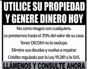 Sara Contreras Anuncios de Propiedades en Santiago |  Borramos dicom, cr&eacute;ditos leaseback, urgente dinero. garantia hipotecaria., Con su casa o depto