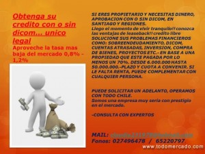 claudia Anuncios de Propiedades en Santiago |  Necesita dinero? un credito y esta en dicom,o los bancos no le otorgan, Le ofrecemos una alternativa seria y eficaz