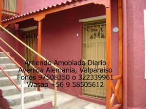 Alicia Calderon Anuncios de Propiedades en Valpara&iacute;so |  Casa vacacional 1 dormitorio se arrienda diario, valparaiso, wifi, Avenida alemania altura mirador plaza bismark, valparaiso, fono 975083